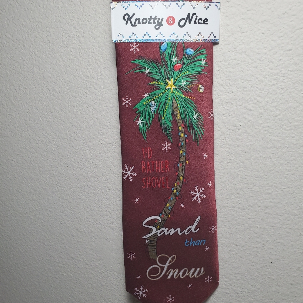 Knotty & Nice Rather Shovel Sand than Snow Necktie